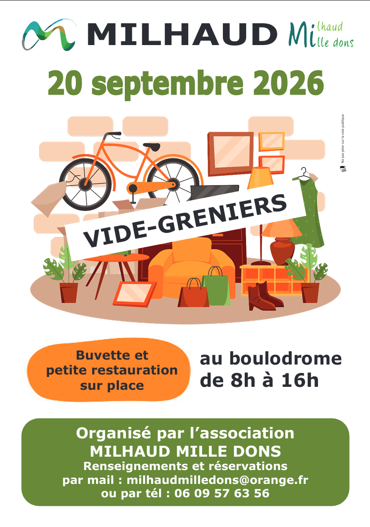 Vide greniers affiche