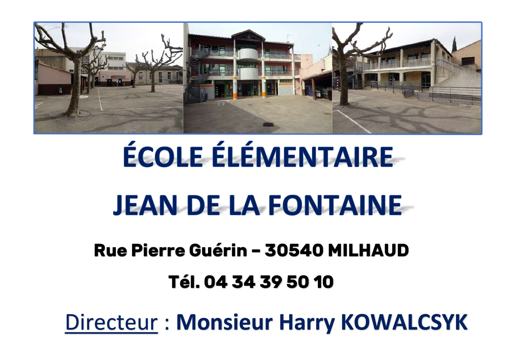 ECOLE ELEMENTAIRE COORDONNEES