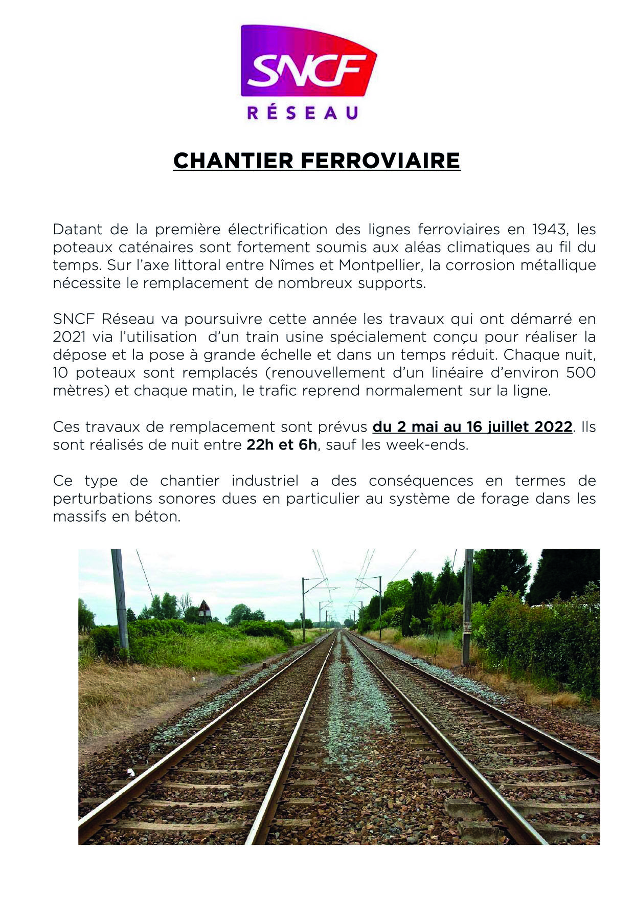 2022 SNCF CHANTIER FERROVIAIRE 15 02 2022