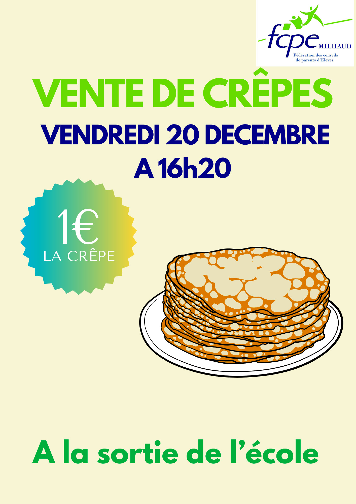 VENTE DE CREPES 20 12 2024