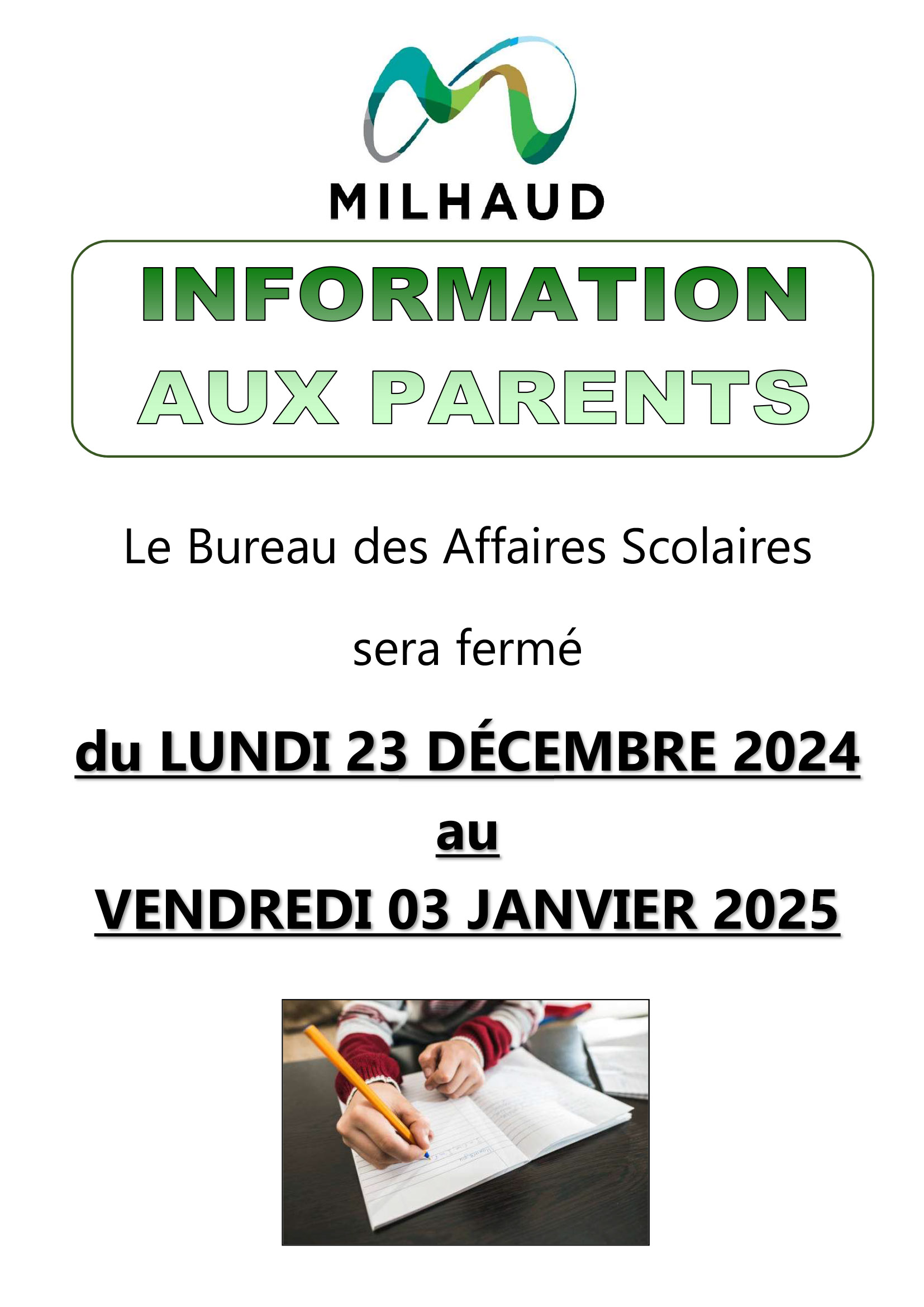 2024 BUREAU SCOLARITE Noel 2024