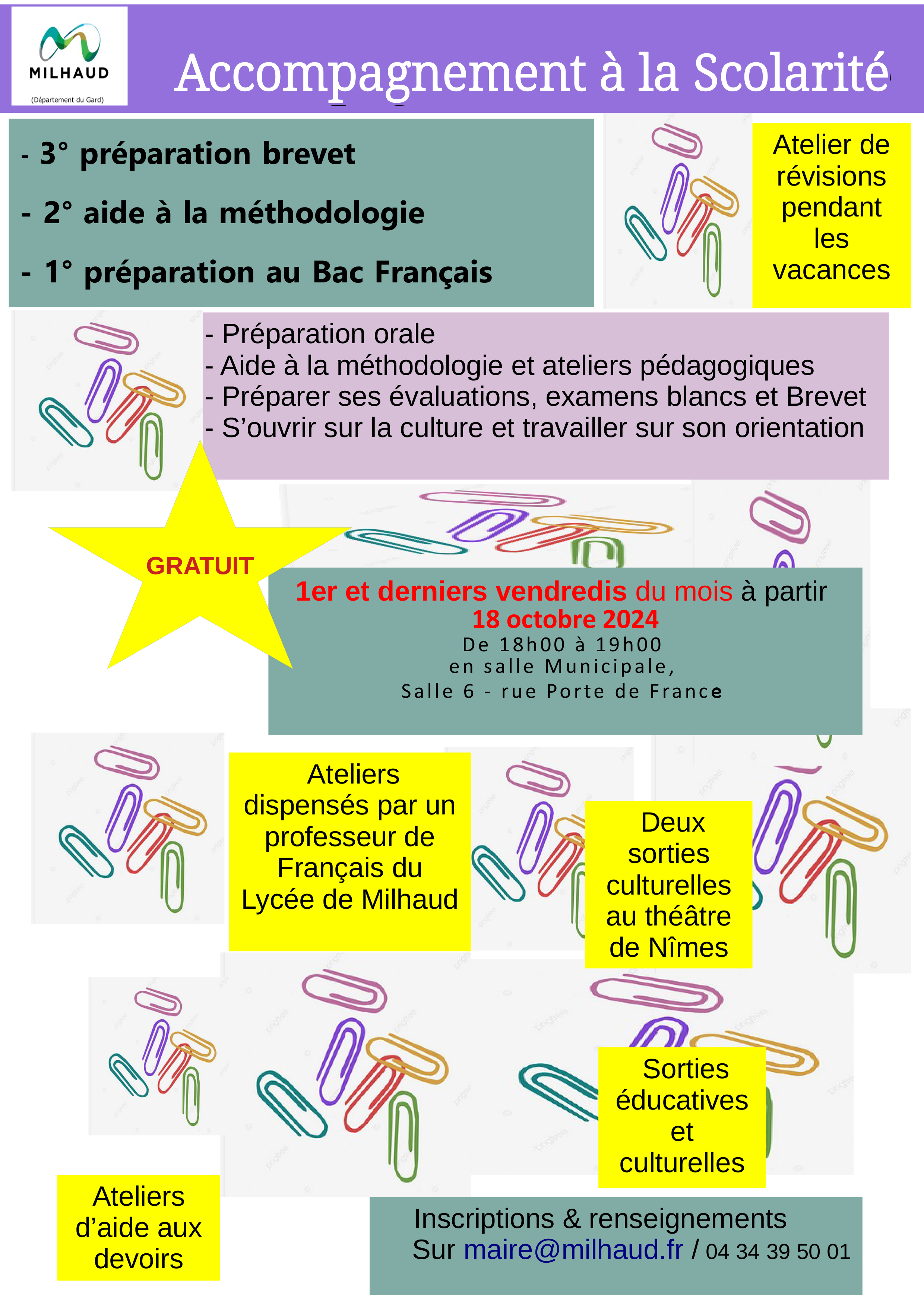 accompagnement scolarité 2024 2025