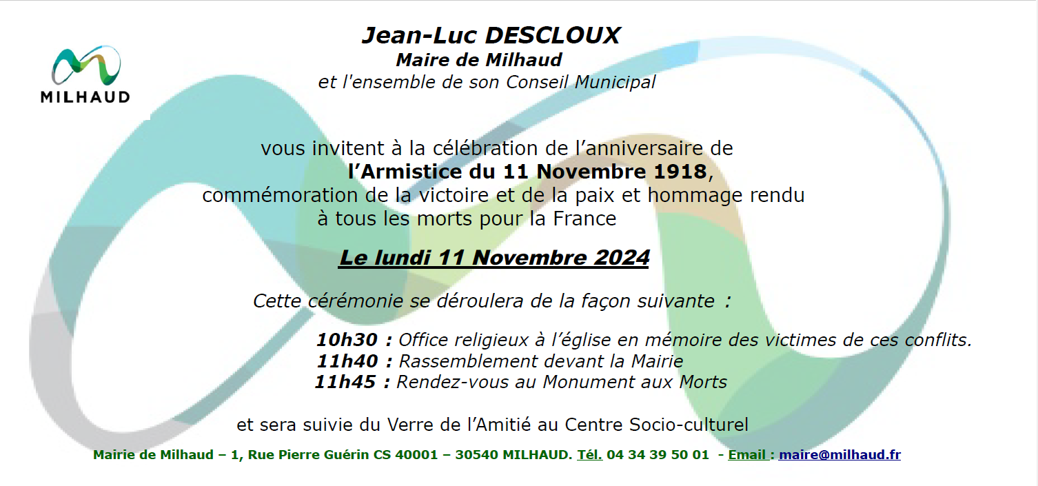 COMMEMORATION 11 NOVEMBRE 2024