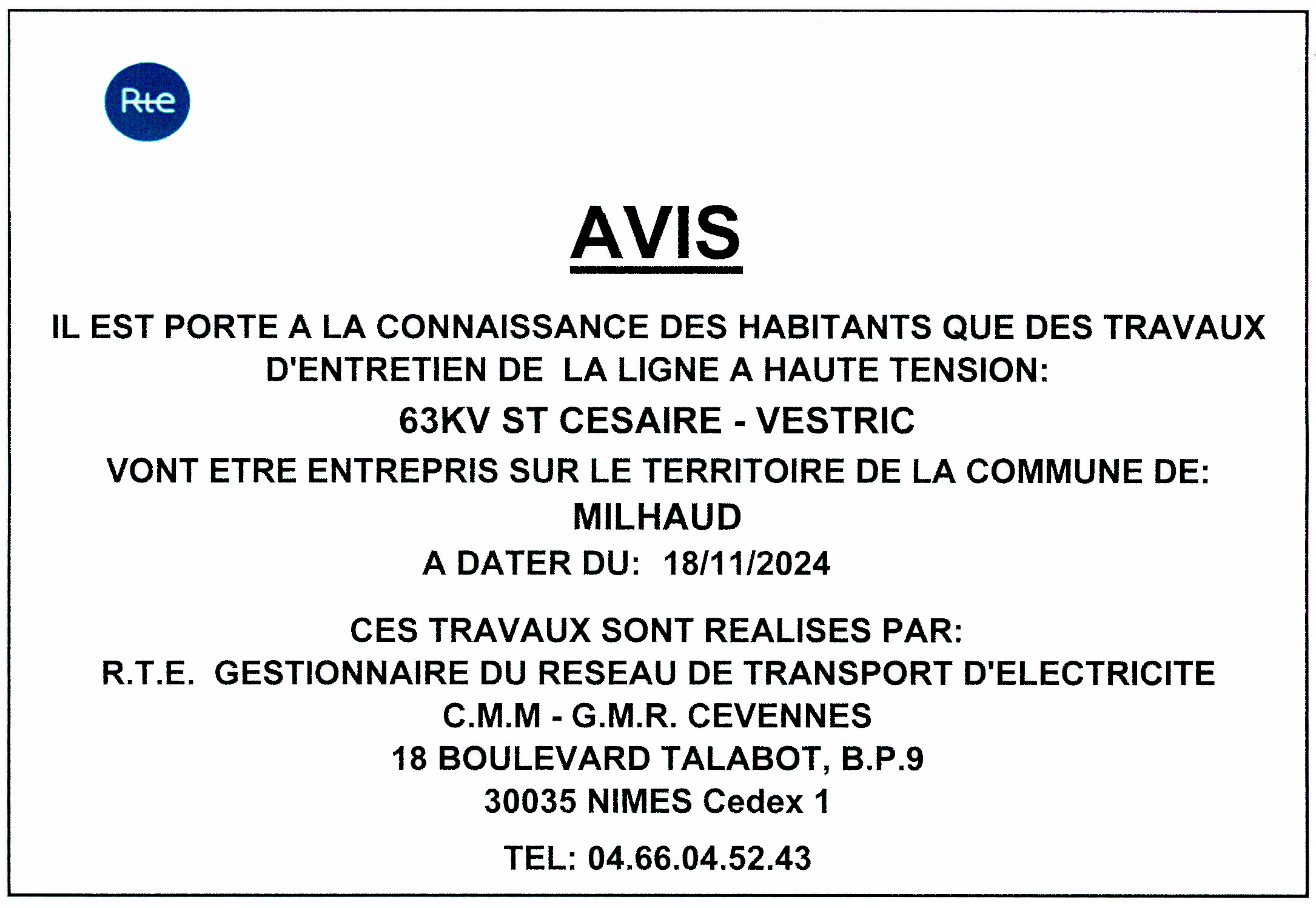 RTE TRAVAUX ENTRETIEN 18 11 2024