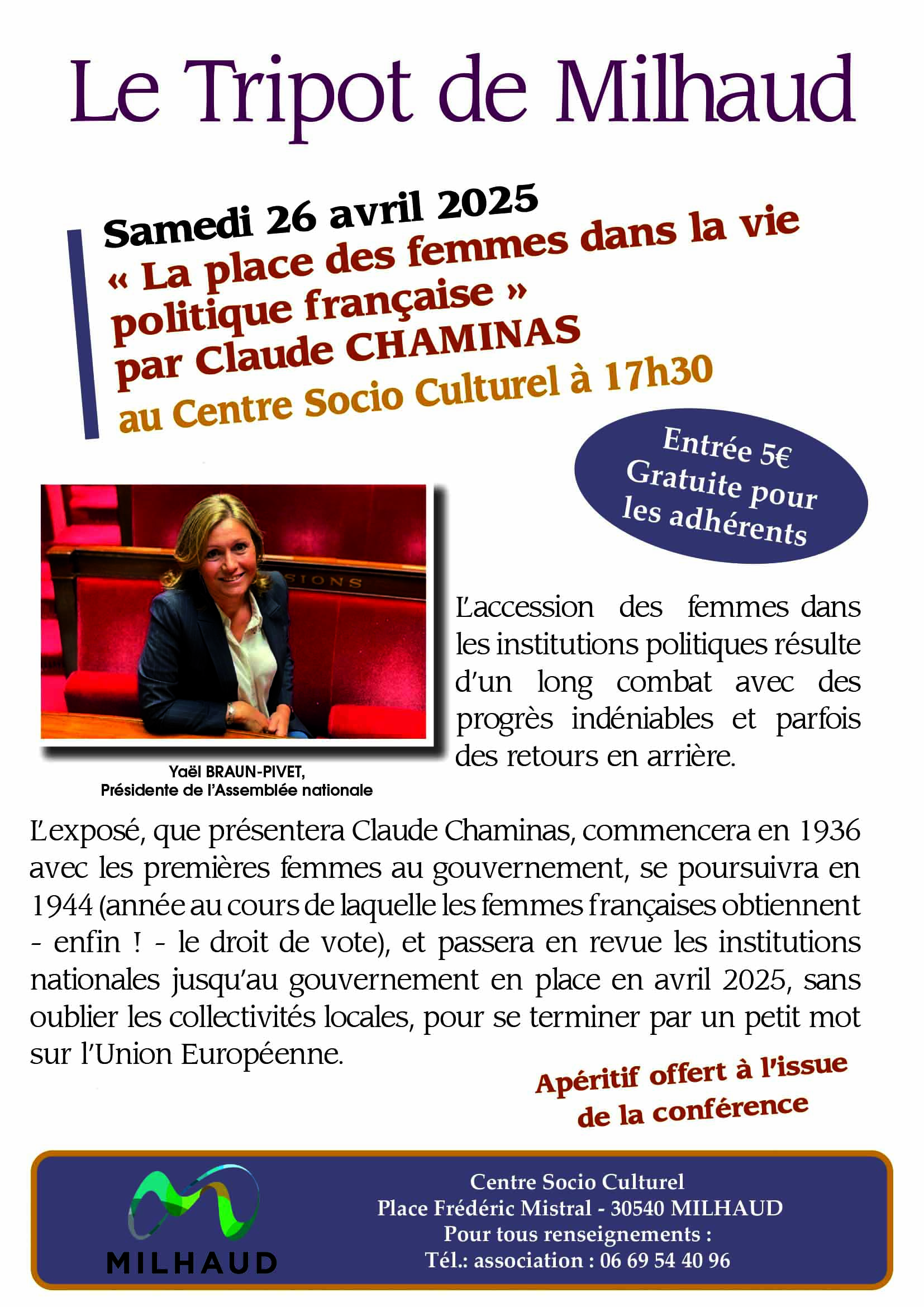 LE TRIPOT CONFERENCE 26 04 2025
