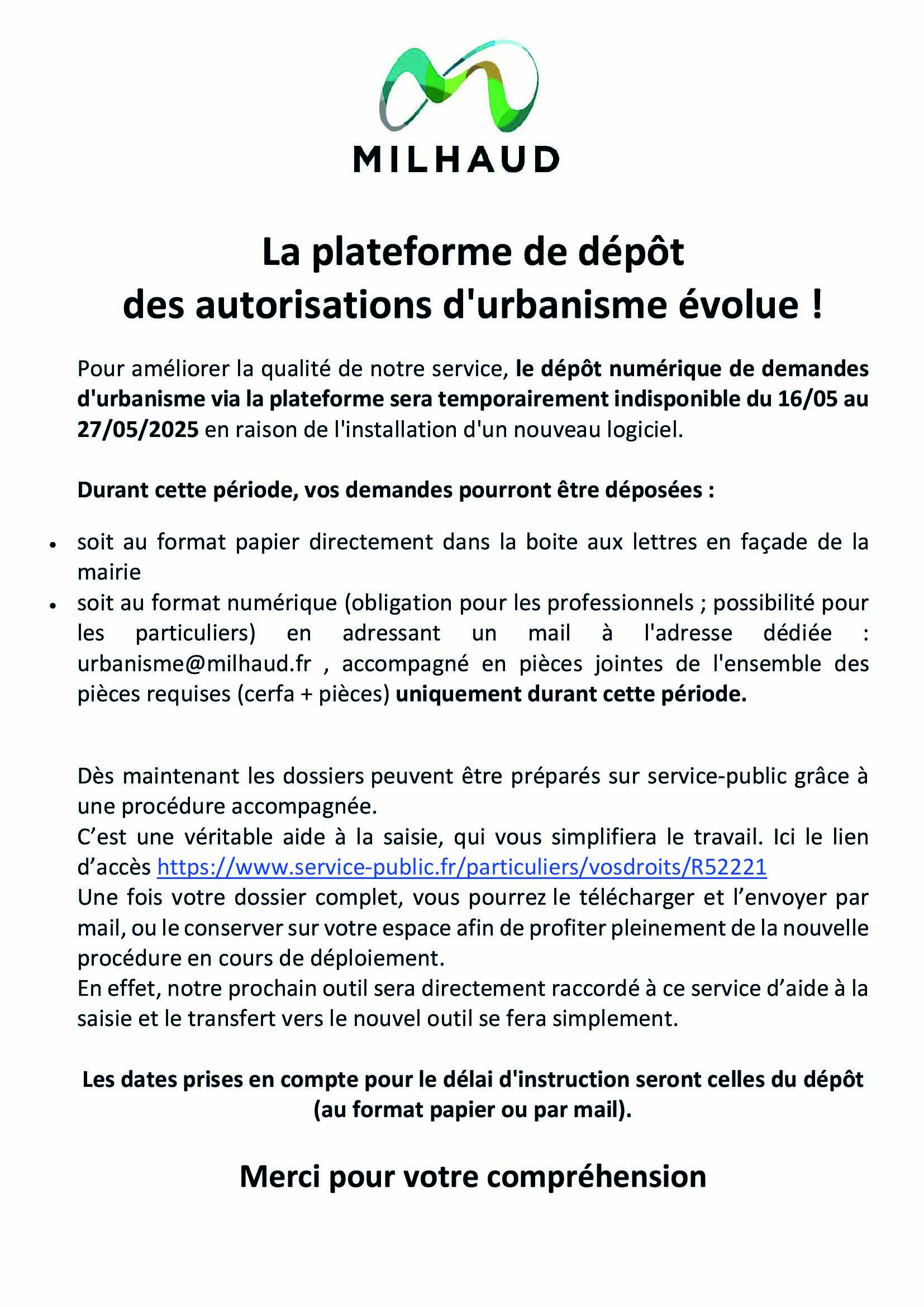URB PLATEFORME DES DEPOTS 13 05 2025