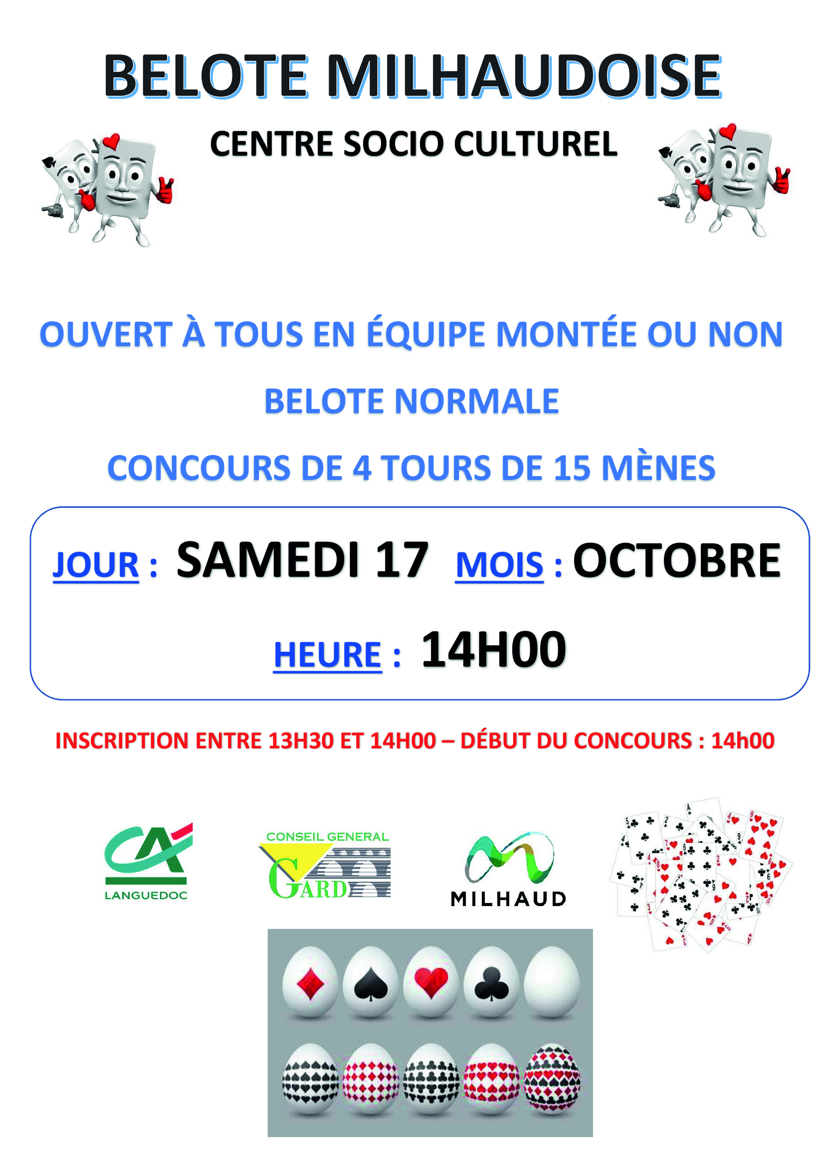 AFF BELOTE MILHAUDOISE CONCOURS 17 10 2026