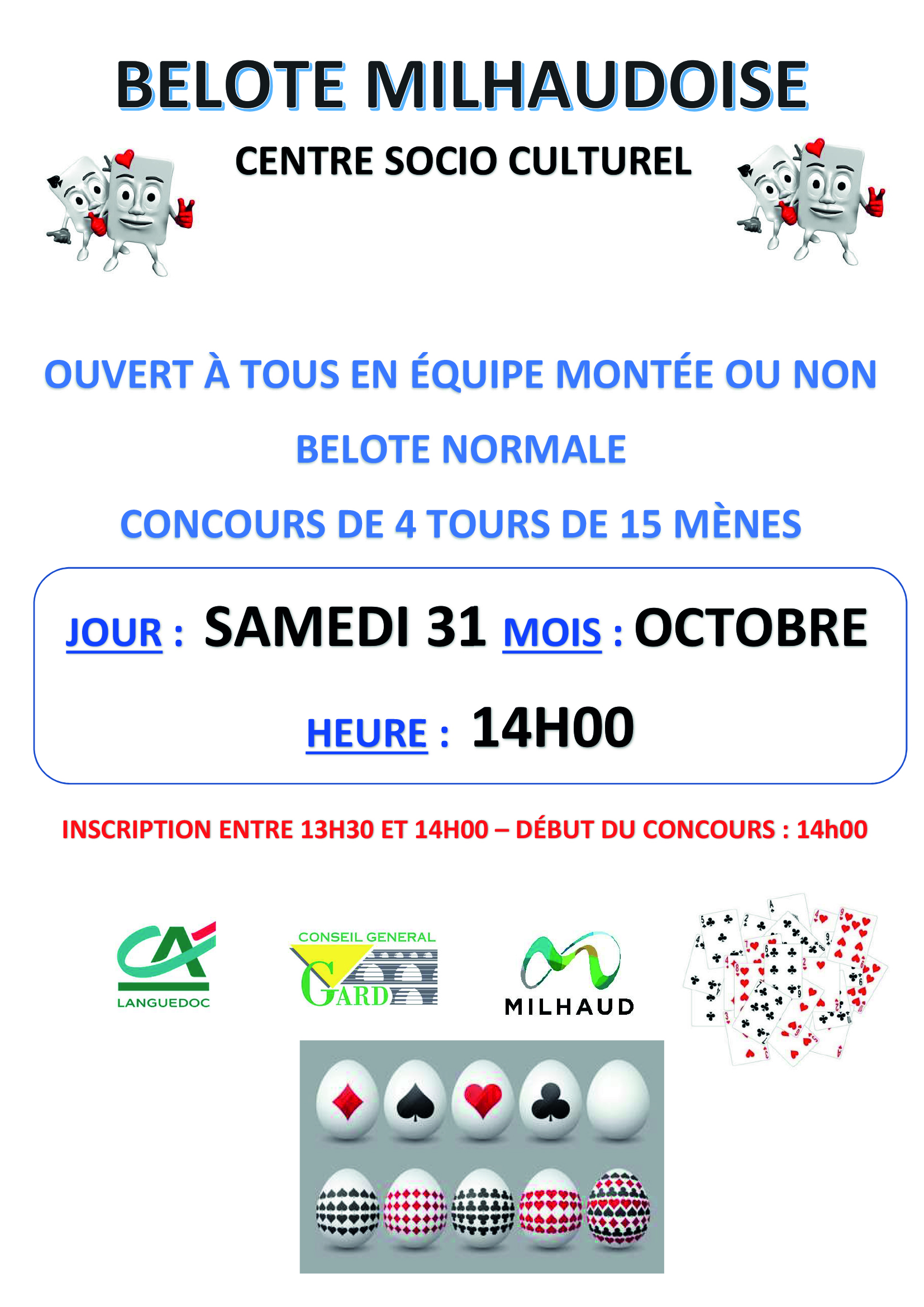 AFF BELOTE MILHAUDOISE CONCOURS 31 10 2026