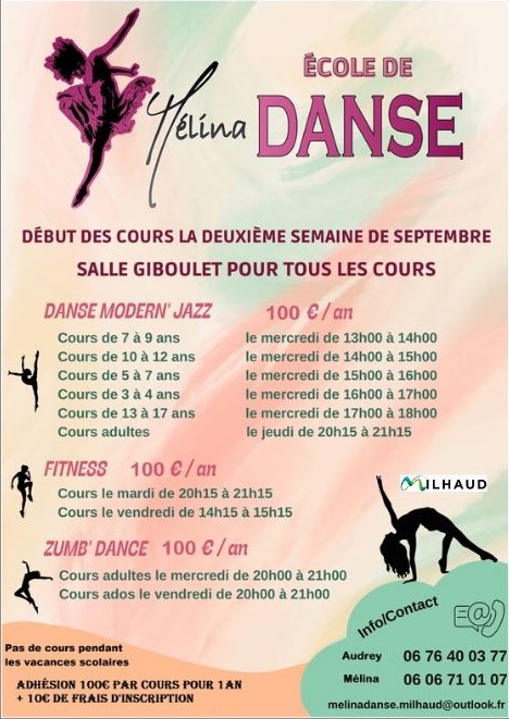 AFF MELINA DANSE RENTREE 2026