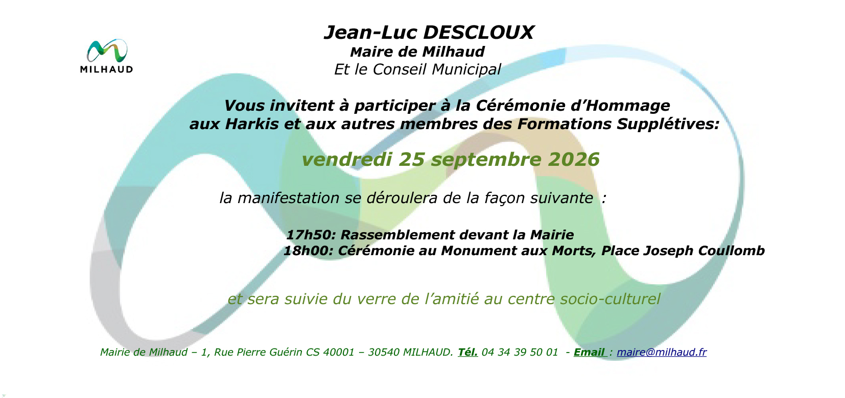 COMMEMORATION 25 SEPTEMBRE 2026
