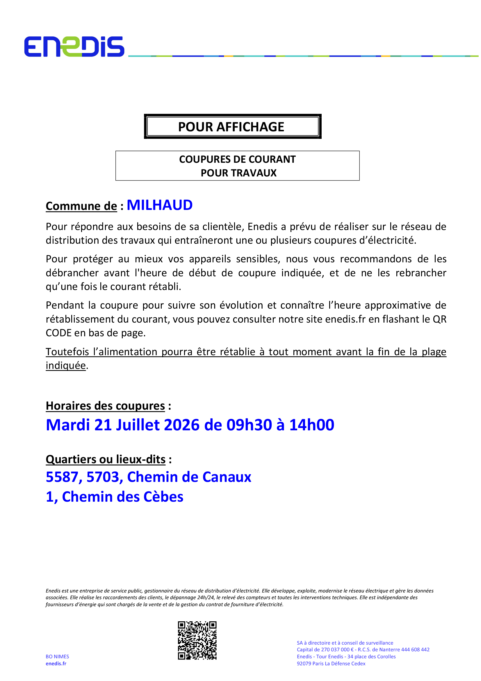 2026 ENEDIS COUPURE 05 JUILLET 21 07 2026