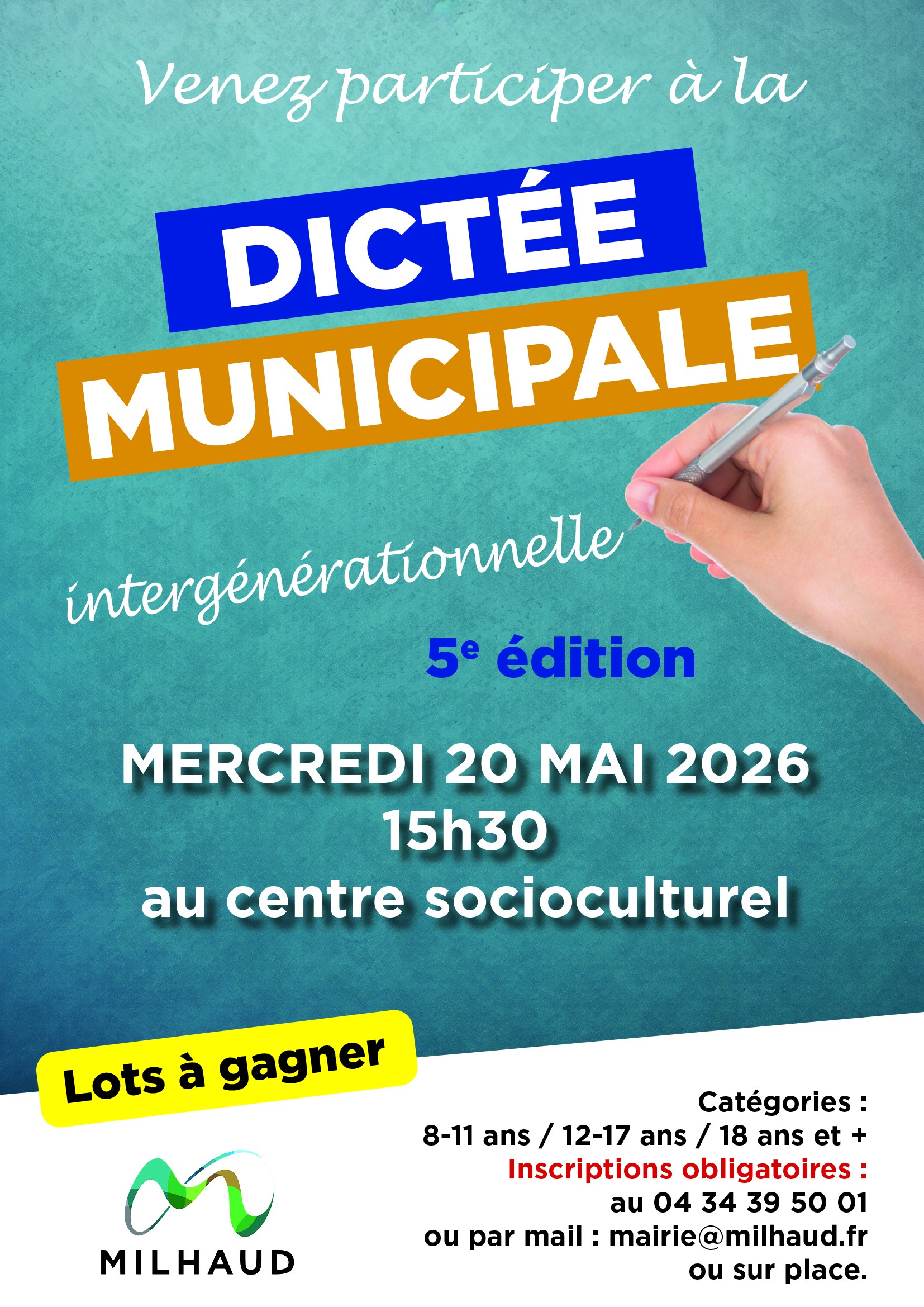 1 AFF DICTEE MUNICIPALE 5EME EDITION 2026