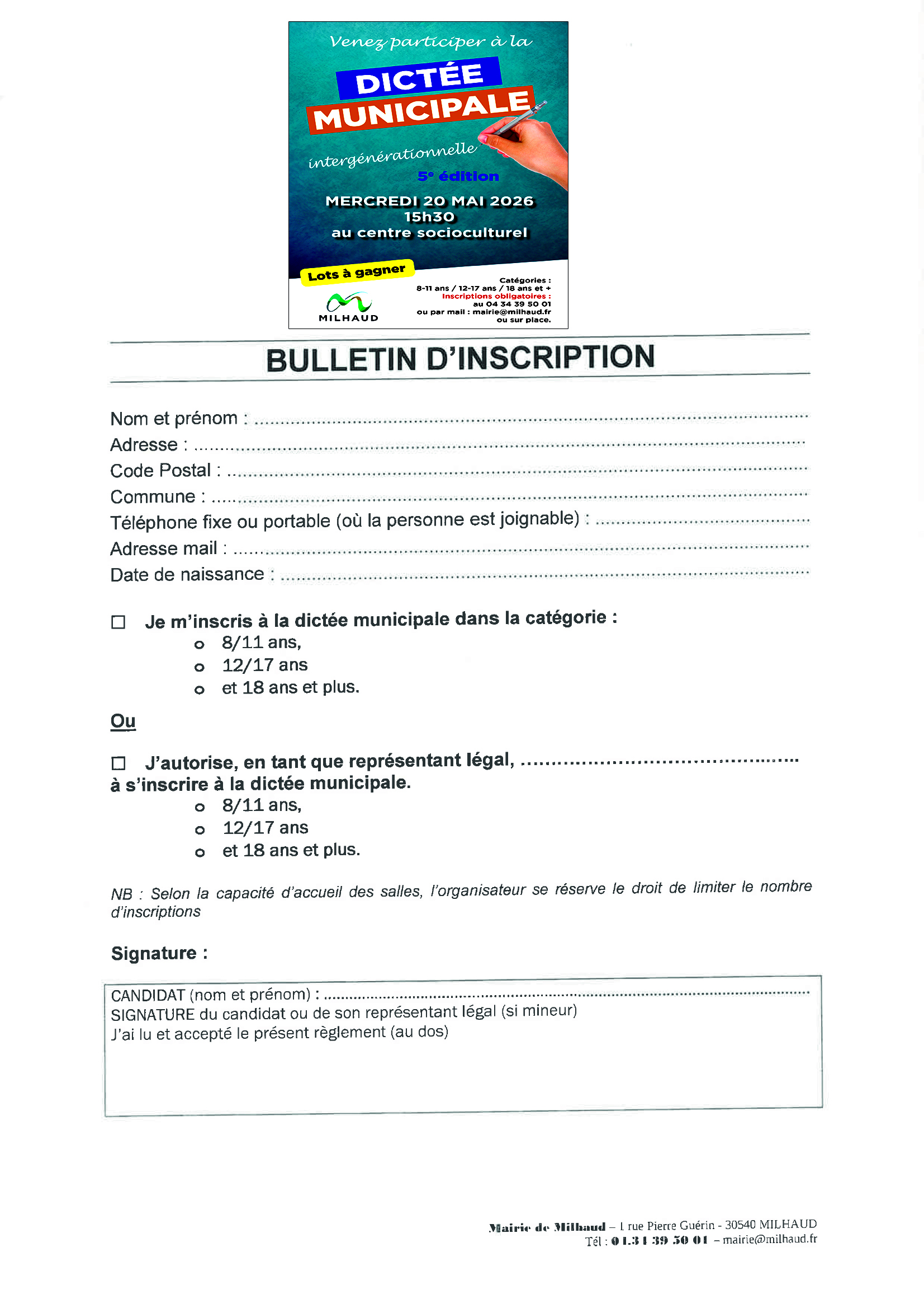 2 DICTEE BULLETIN INSCRIPTION 2026 2